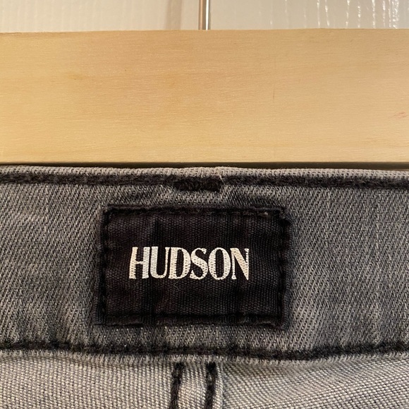 HUDSON Gray Washed Out Skinny Leg Jeans - Picture 4 of 8